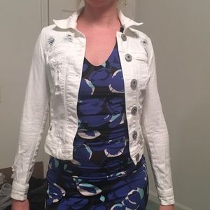 White jean jacket